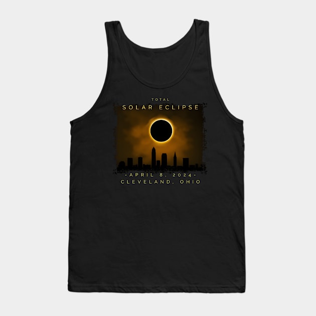 2024 Total Solar Eclipse In Cleveland Tank Top by jasper-cambridge